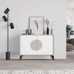 Decortie Gora Sandstone and White Console Sideboard - Multi - Wilko - thumbnail 5