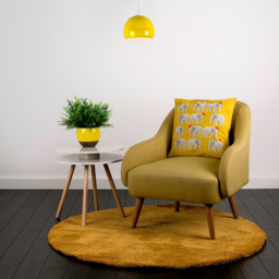 ValueLights Mini Arco Yellow Metal Pendant Shade - Size: 17 x 21.5 x 21.5cm - Wilko - thumbnail 6