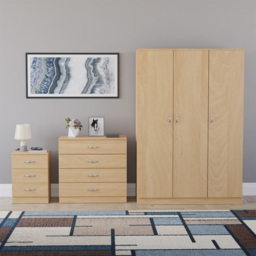 VIDA DESIGNS Riano Pine 3 Piece Bedroom Furniture Set - Wilko - thumbnail 3