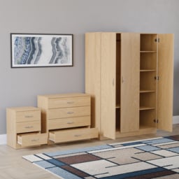 VIDA DESIGNS Riano Pine 3 Piece Bedroom Furniture Set - Wilko - thumbnail 5