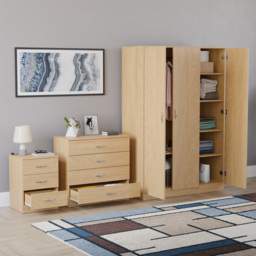 VIDA DESIGNS Riano Pine 3 Piece Bedroom Furniture Set - Wilko - thumbnail 6