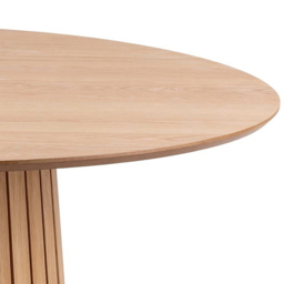 Florence Christo 4 Seater Round Dining Table Oak - Brown - Furniture To Go - Wilko - thumbnail 4