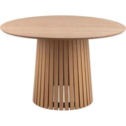 Florence Christo 4 Seater Round Dining Table Oak - Brown - Furniture To Go - Wilko - thumbnail 3