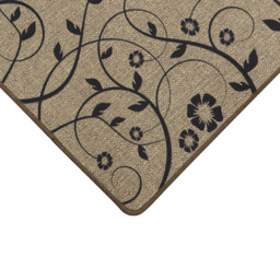 JVL Elegance Trailing Flower Door Mat 50 x 75cm - Cream - JVL Homewares - Wilko - thumbnail 5