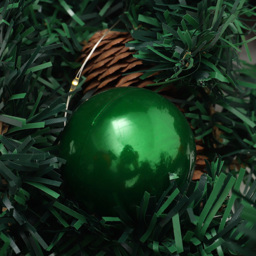 Living and Home Christmas Garland with Red Baubles Bow and Pinecones 270cm - Size: 25 x 270 x 25cm - Green - Wilko - thumbnail 7
