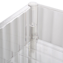 Living and Home 4 Shelf Clear Rolling Storage Cart - Size: 90 x 39 x 24.7cm - Wilko - thumbnail 6