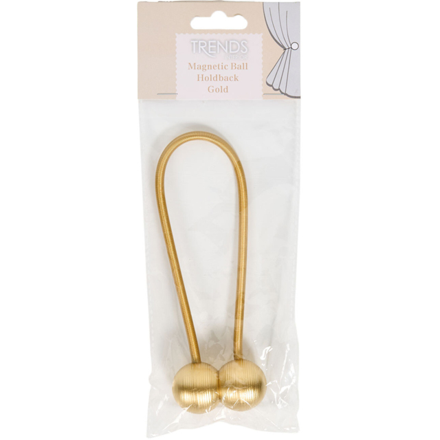 Metallic Ball Magnet Tieback Gold - Trends - Wilko - image 1
