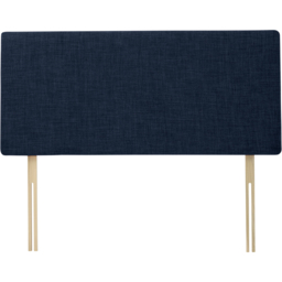 Bedmaster Valencia Double Midnight Linen Plain Headboard - Blue - Wilko - thumbnail 3