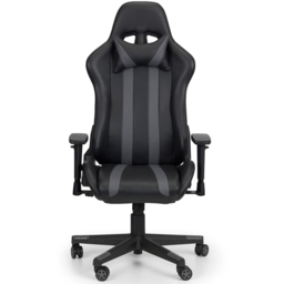 Julian Bowen Meteor Black Faux Leather Gaming Chair - Size: 55 x 68 x 136cm - Wilko - thumbnail 4