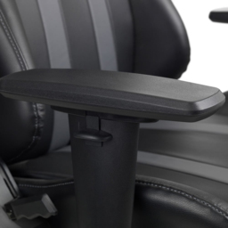 Julian Bowen Meteor Black Faux Leather Gaming Chair - Size: 55 x 68 x 136cm - Wilko - thumbnail 7