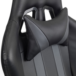 Julian Bowen Meteor Black Faux Leather Gaming Chair - Size: 55 x 68 x 136cm - Wilko - thumbnail 5