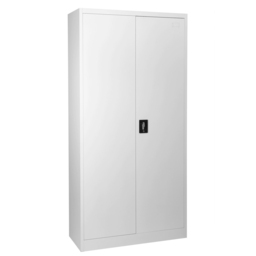 MMT Furniture Designs 2 Door Grey Stainless Steel Lockable Tall Filing Cabinet - Size: 180 x 90 x 40cm - Wilko - thumbnail 3