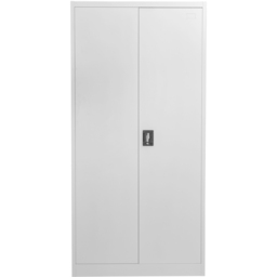 MMT Furniture Designs 2 Door Grey Stainless Steel Lockable Tall Filing Cabinet - Size: 180 x 90 x 40cm - Wilko - thumbnail 4