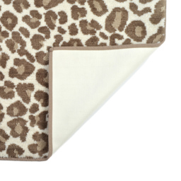 Allure Bath Fashions Natural Jacquard Leopard Non-Slip Bath Mat 50 x 80cm - Brown - Wilko - thumbnail 4