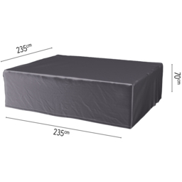 Platinum AeroCover Waterproof Square Lounge Set Cover 70 x 235 x 235cm - Grey - Wilko - thumbnail 6