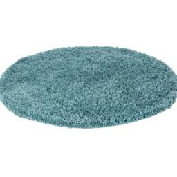 Desire Rugs Oxford Duck Egg Plain Round Shaggy Rug 120 x 120cm - Duckegg - Wilko - thumbnail 1