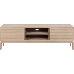 Florence Linley 2 Door 6 Shelf White Oak TV Unit - Furniture To Go - Wilko - thumbnail 4