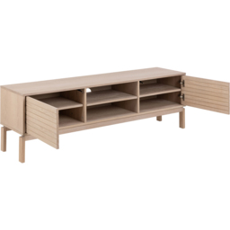 Florence Linley 2 Door 6 Shelf White Oak TV Unit - Furniture To Go - Wilko - thumbnail 6