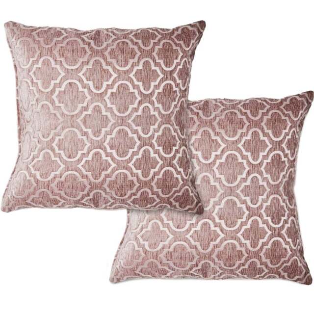 Serene Marrakesh Dusky Pink Cushion Cover 43 x 43cm - Wilko - image 1