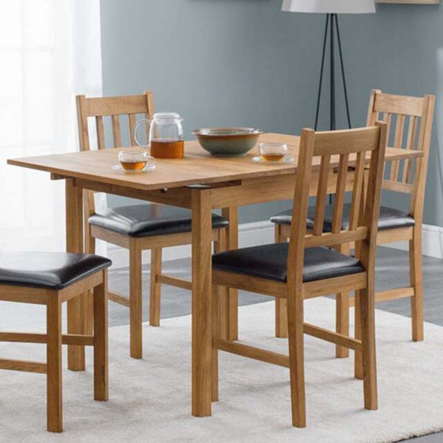 Julian Bowen Coxmoor 4 Seater Extending Dining Table Oak - Brown - Wilko - image 1