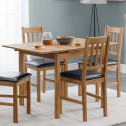 Julian Bowen Coxmoor 4 Seater Extending Dining Table Oak - Brown - Wilko - thumbnail 1