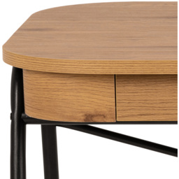 Florence Blueton 2 Drawer Office Desk Black and Oak - Furniture To Go - Wilko - thumbnail 7