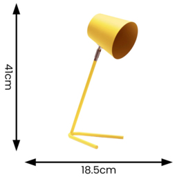 ValueLights Lark Mustard Yellow Metal Reading LED Table Lamp - Wilko - thumbnail 6