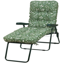 Glendale Deluxe Country Green Lounger - Size: 118 x 58 x 118cm - Wilko - thumbnail 3