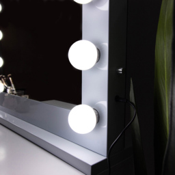 Jack Stonehouse White Marilyn Hollywood Vanity Mirror with 14 LED Bulbs - Size: 80 x 65cm - Wilko - thumbnail 6