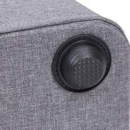 Living and Home Grey and Natural Bamboo Toilet Roll Storage Basket with Lid - Size: 36 x 45 x 15cm - Grey + Natural - Wilko - thumbnail 5