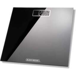 BLACK+DECKER Black Bathroom Scale - Size: 30 x 30cm - Black + Decker - Wilko - thumbnail 1