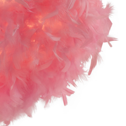 Lighting Collection Pink Feather Shade - Size: 33 x 50 x 50cm - Wilko - thumbnail 5
