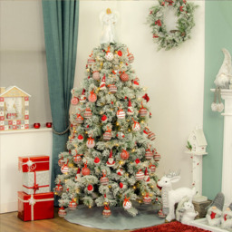 The Christmas Workshop Light Grey Short Faux Fur Tree Skirt - Wilko - thumbnail 3