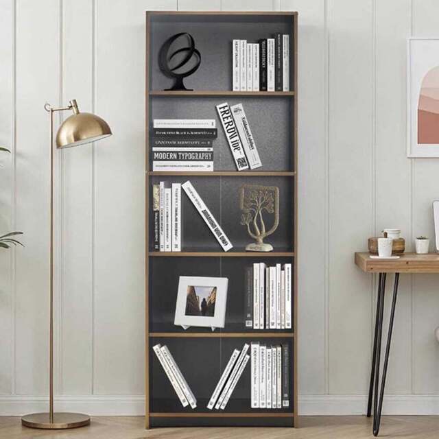 FWStyle 5 Tier Anthracite Grey Shelving Unit - Size: 5 Shelf - Wilko - image 1