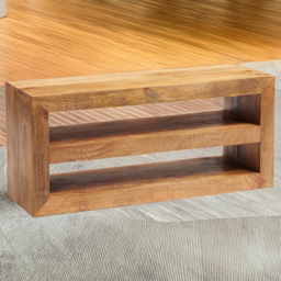 Brooklyn Napoli Toko 2 Shelf Light Mango Open Media Unit - Brown - Wilko - thumbnail 1