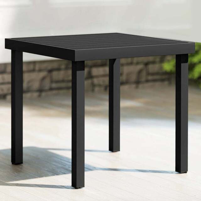 Outsunny 4 Seater Black Garden Dining Table - Wilko - image 1