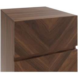 GFW Catania 3 Drawer Royal Walnut Bedside Table Set of 2 - Brown - Wilko - thumbnail 7