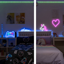 ValueLights Neon Heart Wall Light - Size: 33 x 2 x 32cm - White - Wilko - thumbnail 5