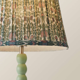 ValueLights Floral Pleated Shade Pastel Green Bobbin LED Table Lamp with Bulb - Size: 49 x 25 x 25cm - Wilko - thumbnail 6