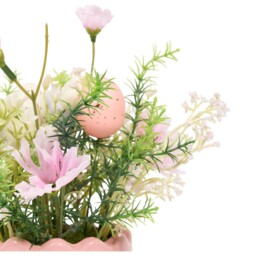 Pastel Floral Potted Arrangement Pink - Wilko - thumbnail 6