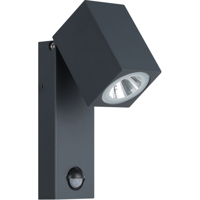 EGLO Sakeda Anthracite Outdoor Wall Light - Size: 17 x 10 x 7cm - Silver - Wilko