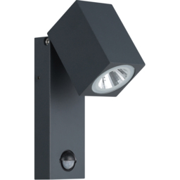 EGLO Sakeda Anthracite Outdoor Wall Light - Size: 17 x 10 x 7cm - Silver - Wilko - thumbnail 1