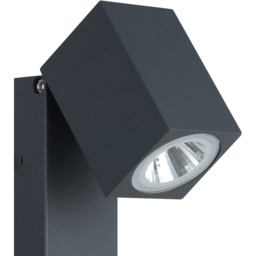 EGLO Sakeda Anthracite Outdoor Wall Light - Size: 17 x 10 x 7cm - Silver - Wilko - thumbnail 4