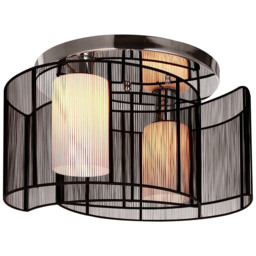 Portland Metal Ceiling Light Chandelier - Size: 40 x 40 x 25cm - White - Wilko - thumbnail 4