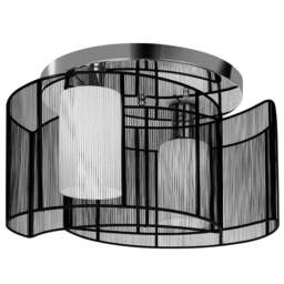 Portland Metal Ceiling Light Chandelier - Size: 40 x 40 x 25cm - White - Wilko