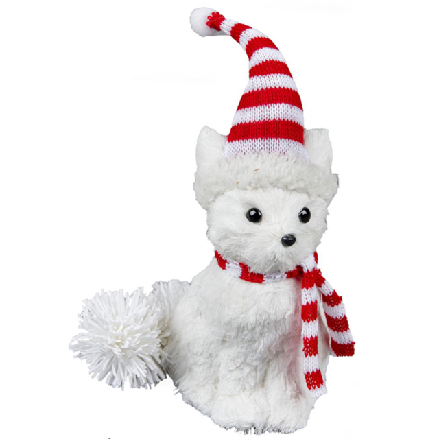 Shatchi Arctic Fox Decorative Figurine - Size: 20 x 90 x 20cm - White - Wilko - image 1