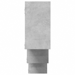 vidaXL 7 Shelf Concrete Grey Floating Wall Shelf - Size: 66 x 18 x 159cm - Wilko - thumbnail 5