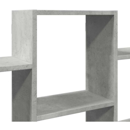 vidaXL 7 Shelf Concrete Grey Floating Wall Shelf - Size: 66 x 18 x 159cm - Wilko - thumbnail 7