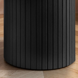 Birlea Axel Fluted Black Side Table - Size: 48 x 45 x 45cm - SleepSoul - Wilko - thumbnail 6