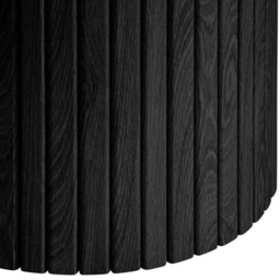 Birlea Axel Fluted Black Side Table - Size: 48 x 45 x 45cm - SleepSoul - Wilko - thumbnail 4